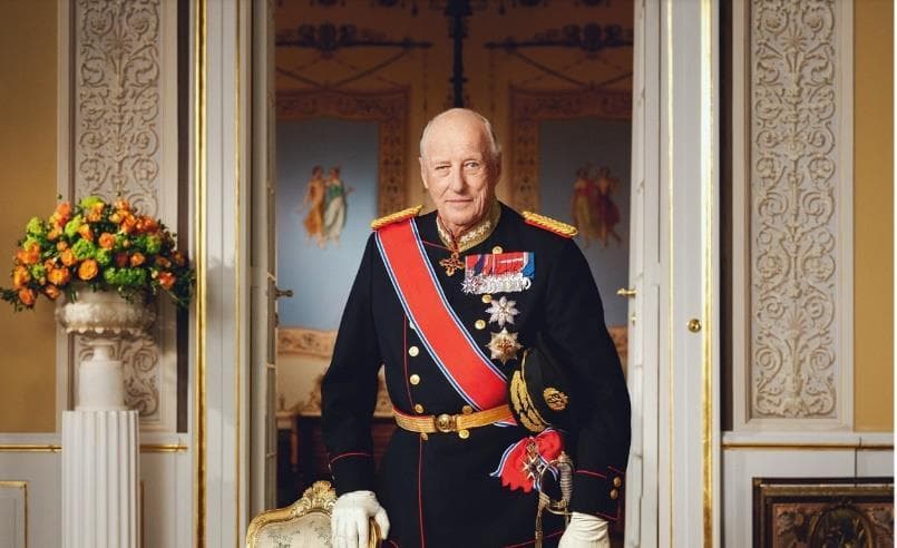 Offisielt portrett av Hans Majestet Kong Harald V